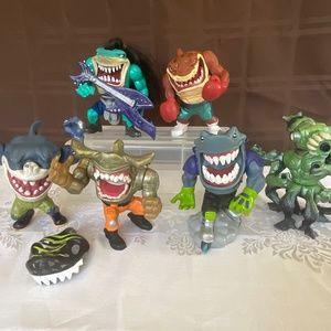 STREET SHARKS Action Figures Vintage 1995 LOT of 6